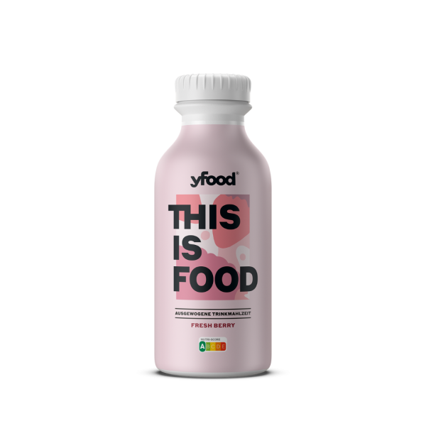 yfood Drink Fresh Berry, ausgewogene Trinkmahlzeit, EINWEG PET, 500 Milliliter